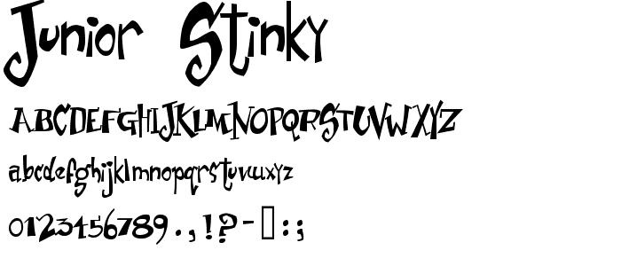Junior & Stinky font